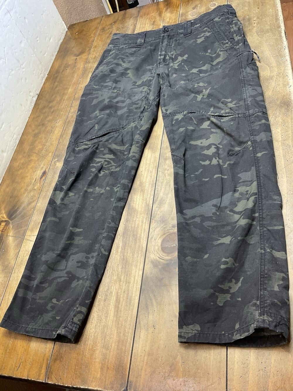 Viktos Pants Mens 34x32 Black Multicam Camo Contractor MC Tactical Ripstop Cargo